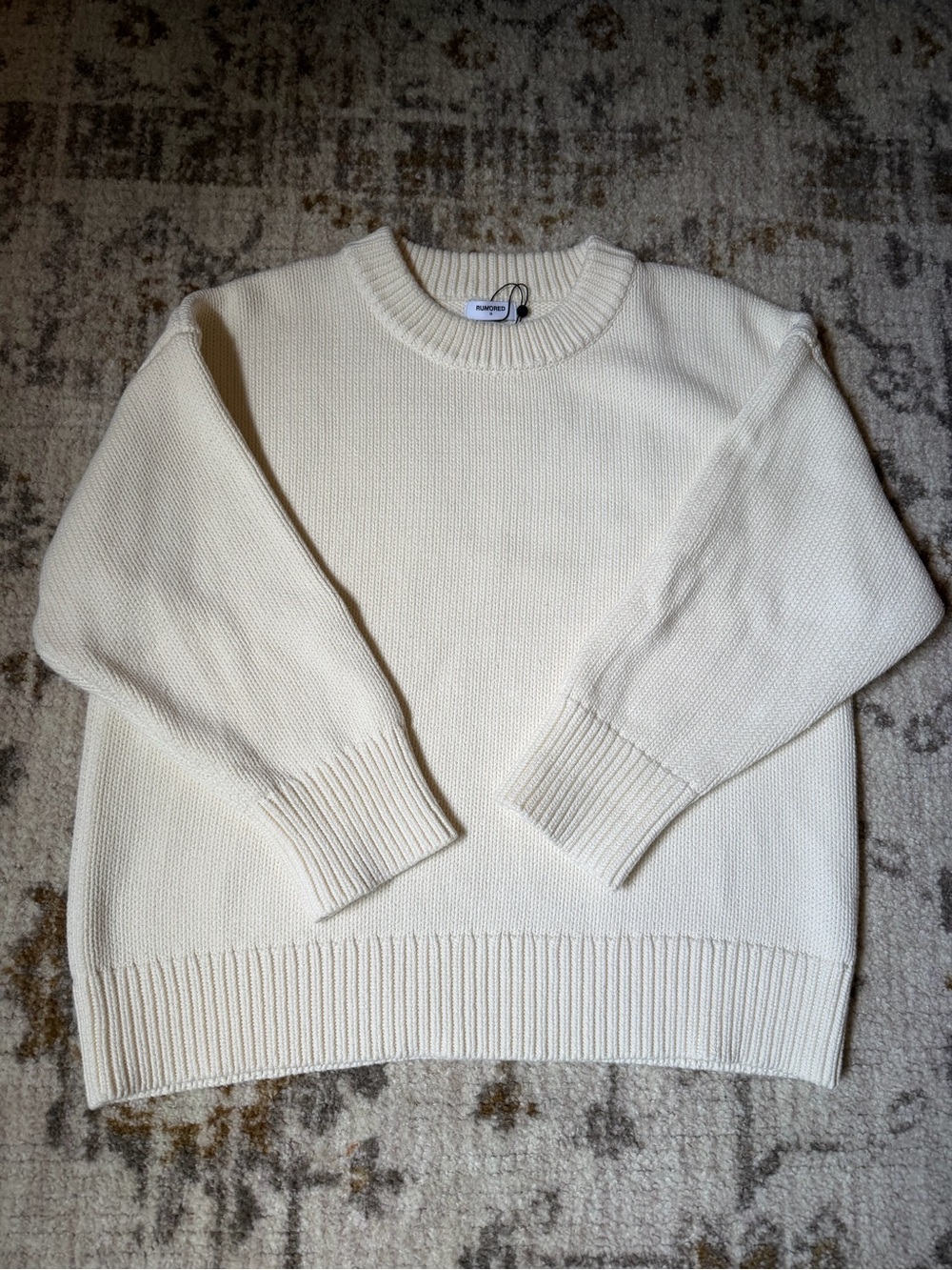 Rumored Fair Isle Sweater in Salt Size Medium
NWT